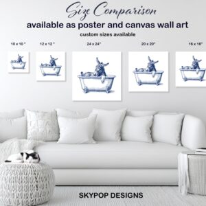Donkey Bath Art