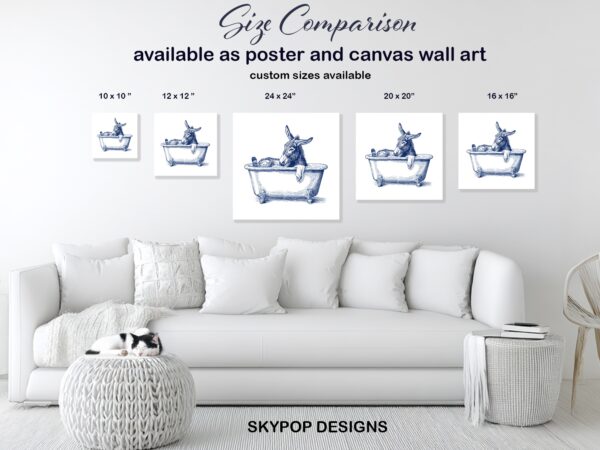 Donkey Bath Art