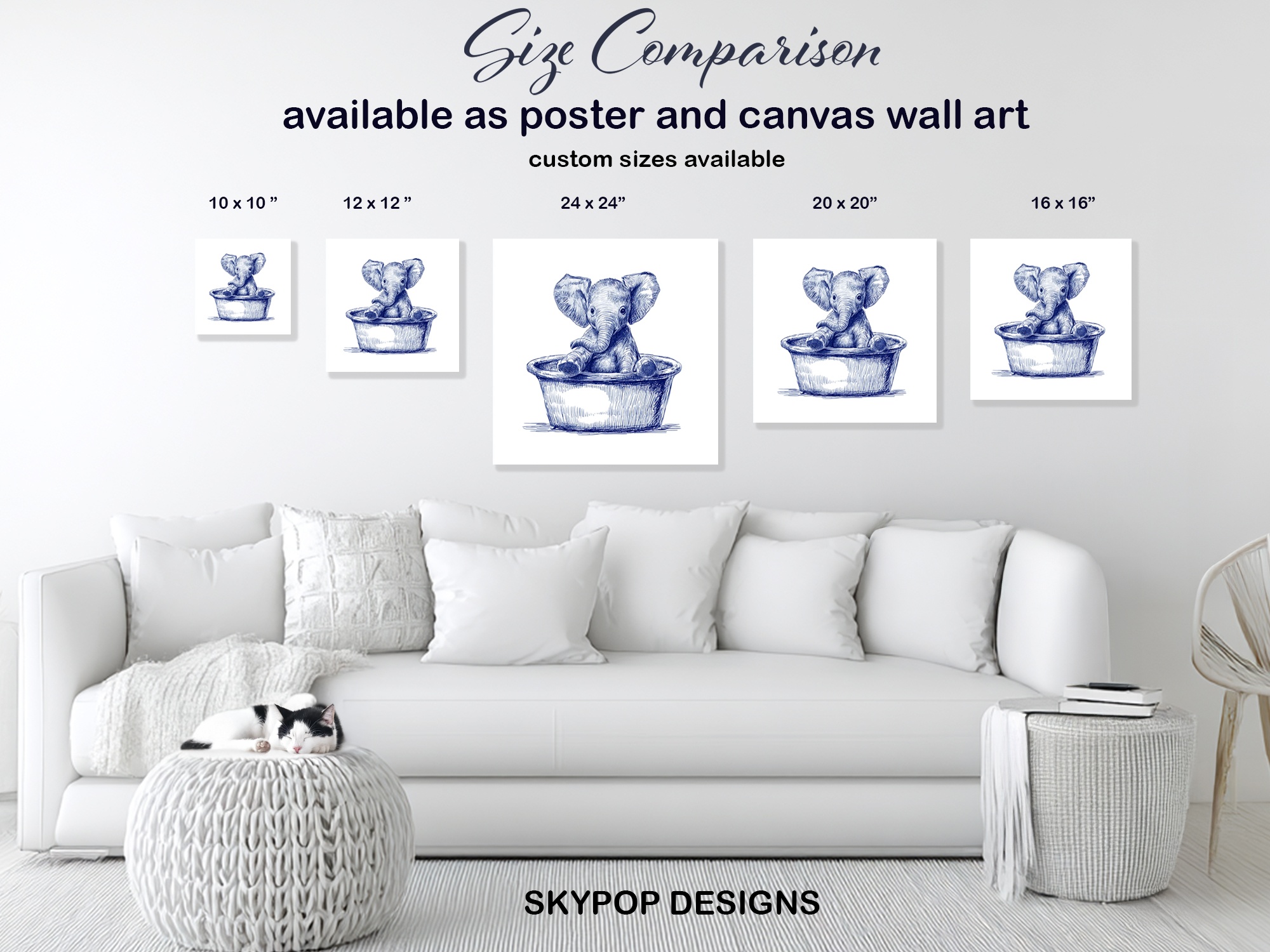 7.jpg Baby Elephant Art