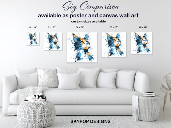 Cat Splatter Art