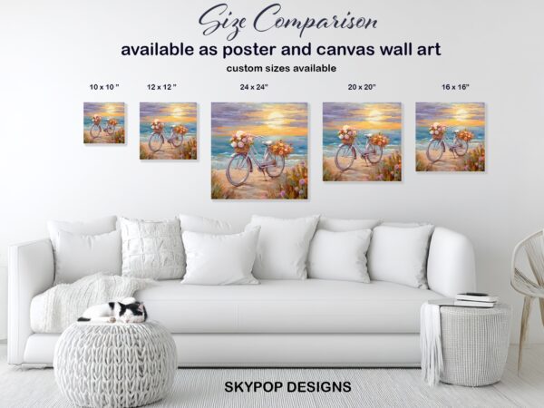 Beach Bicycle Bliss Art