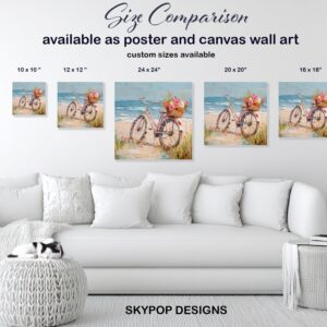 Beach Bicycle Bliss Art