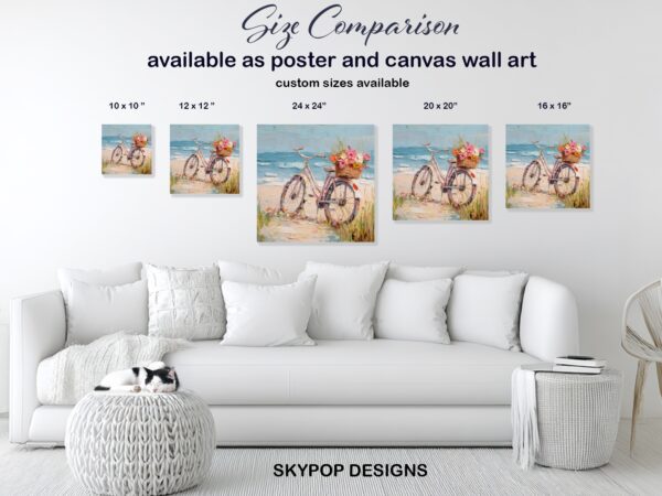 Beach Bicycle Bliss Art