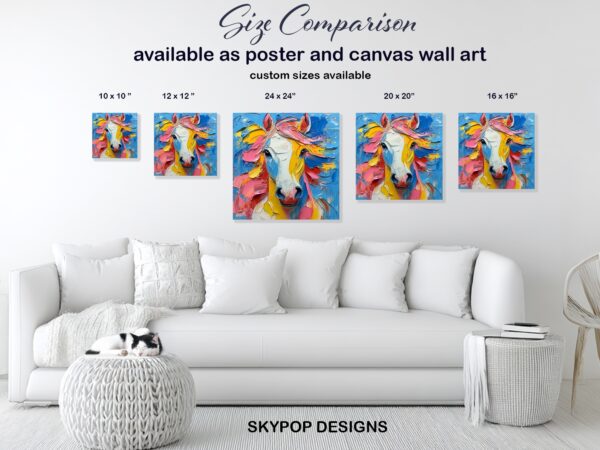 Colorful Horse Art