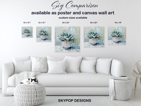 Succulent Serenity Art