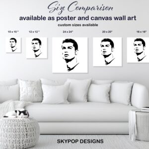 Soccer Star Silhouette Art