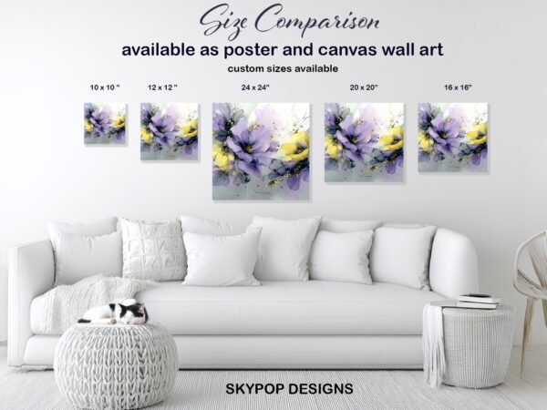 Lavender and Lemon Bloom Art