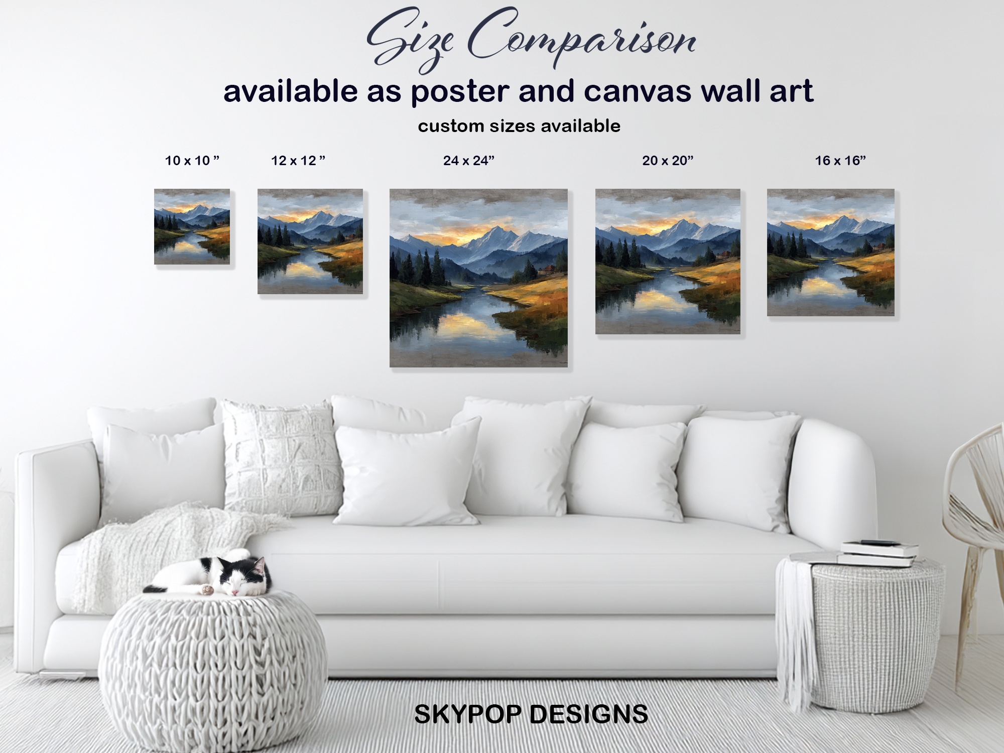 7.jpg Mountain Sunrise River Art