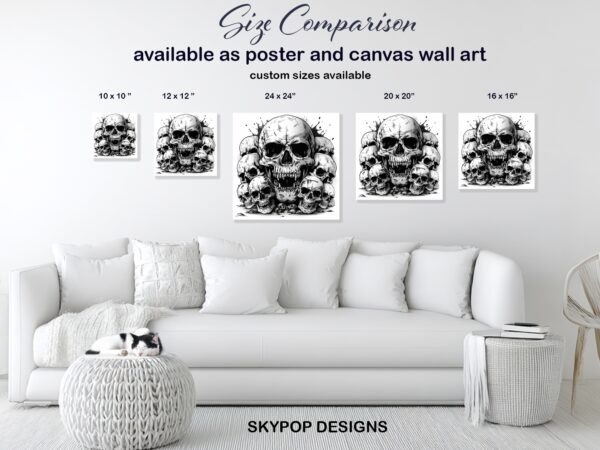 Skull Cluster Art