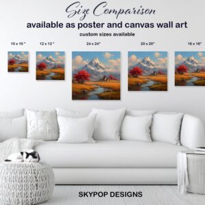 Majestic Mountain Temple Art