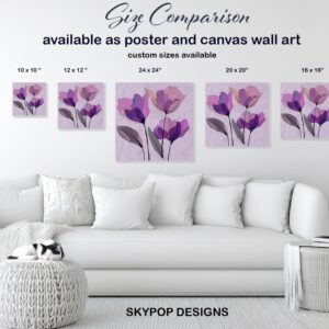 Purple Tulip Art