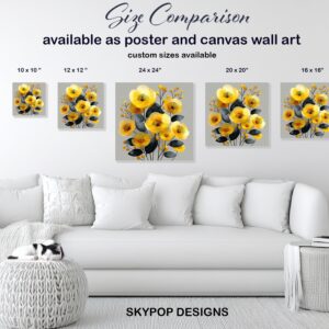Yellow Poppy Bouquet Art