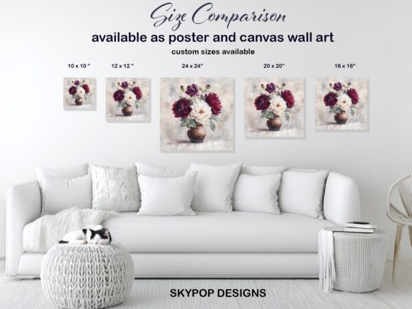 Elegant Peony Bouquet Art