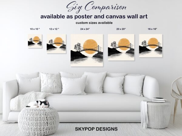 Sunset Bridge Art