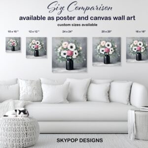 Elegant Floral Vase Art