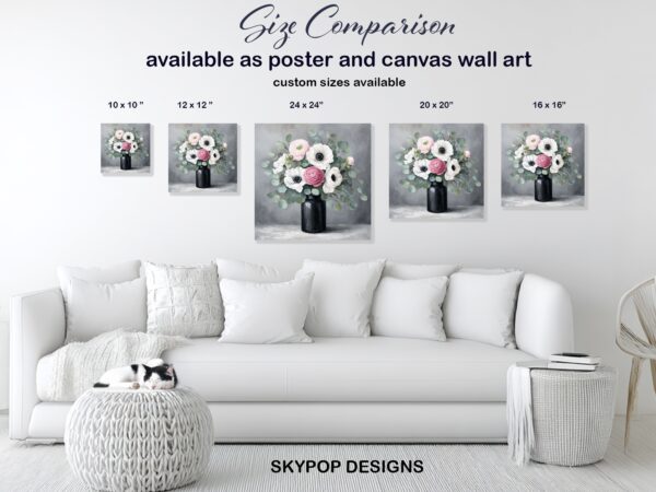 Elegant Floral Vase Art