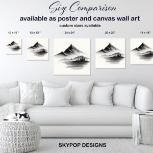 Mountain Reflection Art