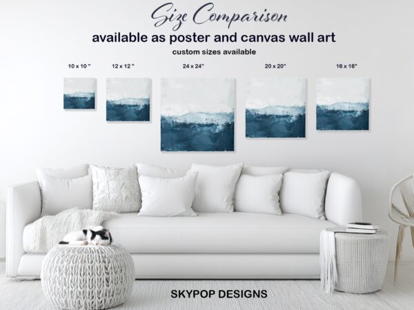 Coastal Horizon Abstract Art