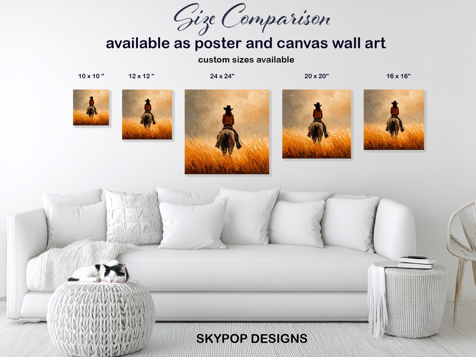 7.jpg Cowgirl Sunset Ride Art