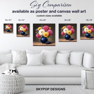 Dahlia Bouquet Art
