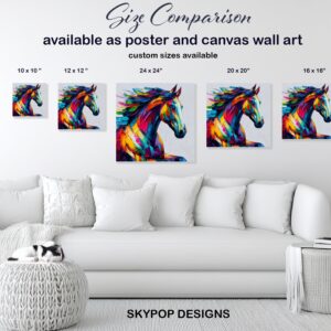 Colorful Horse Art
