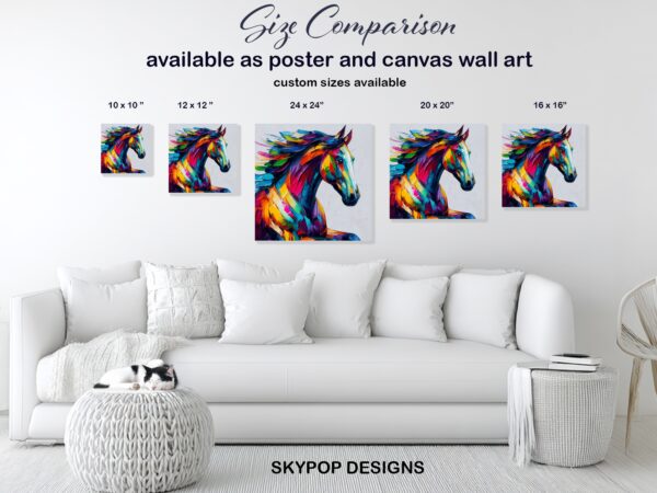 Colorful Horse Art