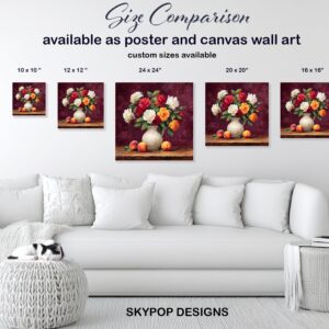 Vibrant Rose Bouquet Art