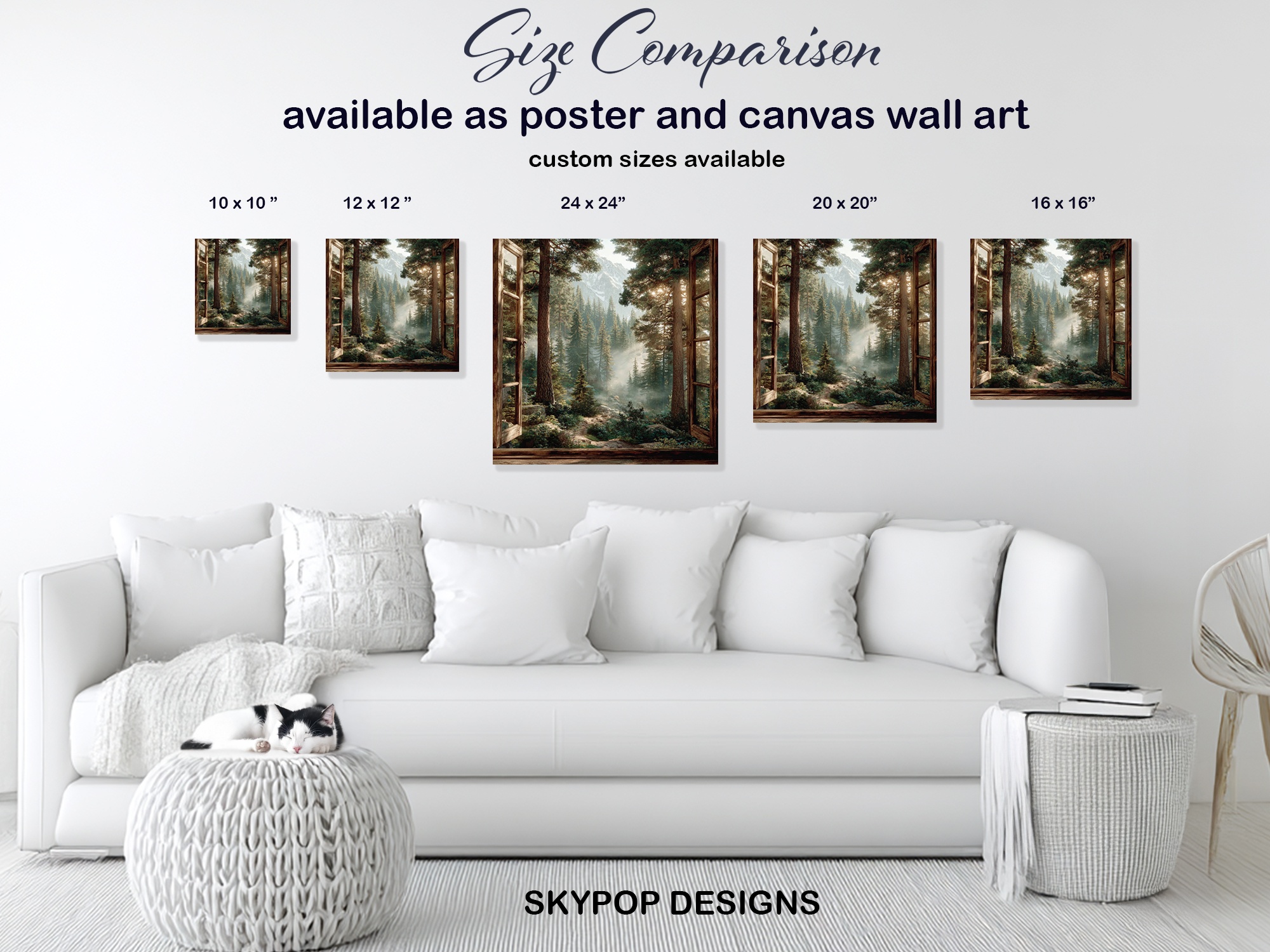 7.jpg Mountain Forest Window View Art