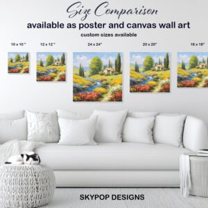 Tuscan Countryside Stream Art