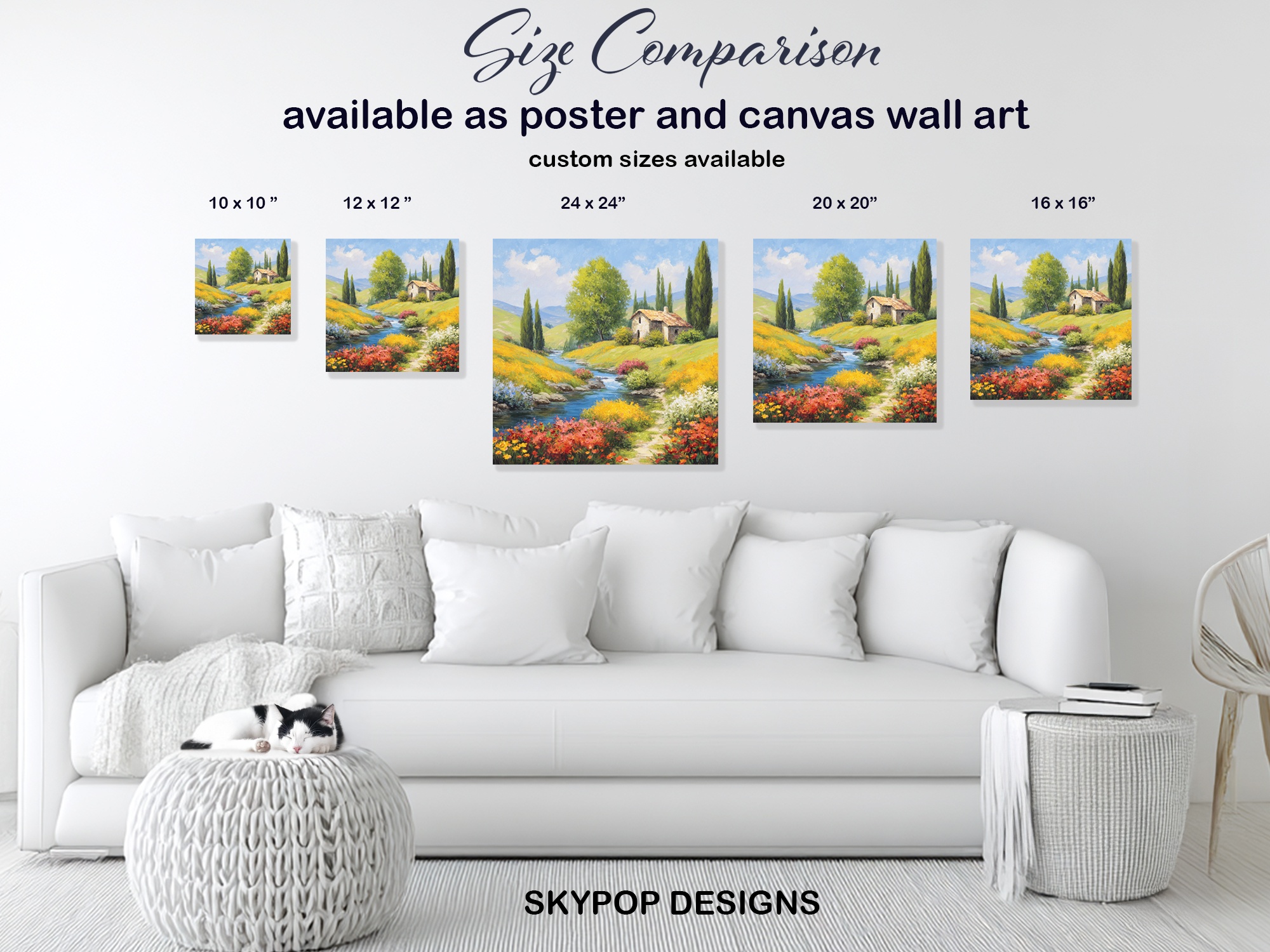 7.jpg Tuscan Countryside Stream Art