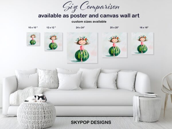 Watermelon Girl Art