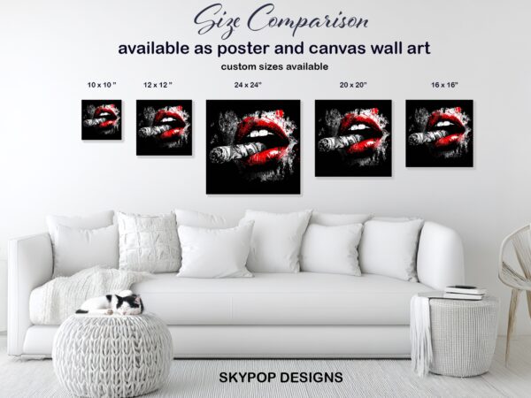 Money Lips Art