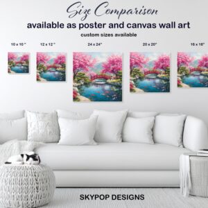 Cherry Blossom Bridge Art
