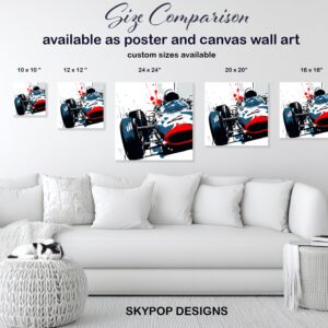 Vintage Racing Car Art