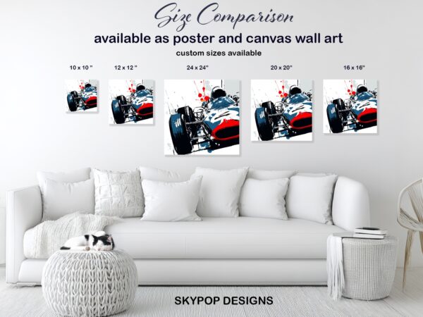 Vintage Racing Car Art