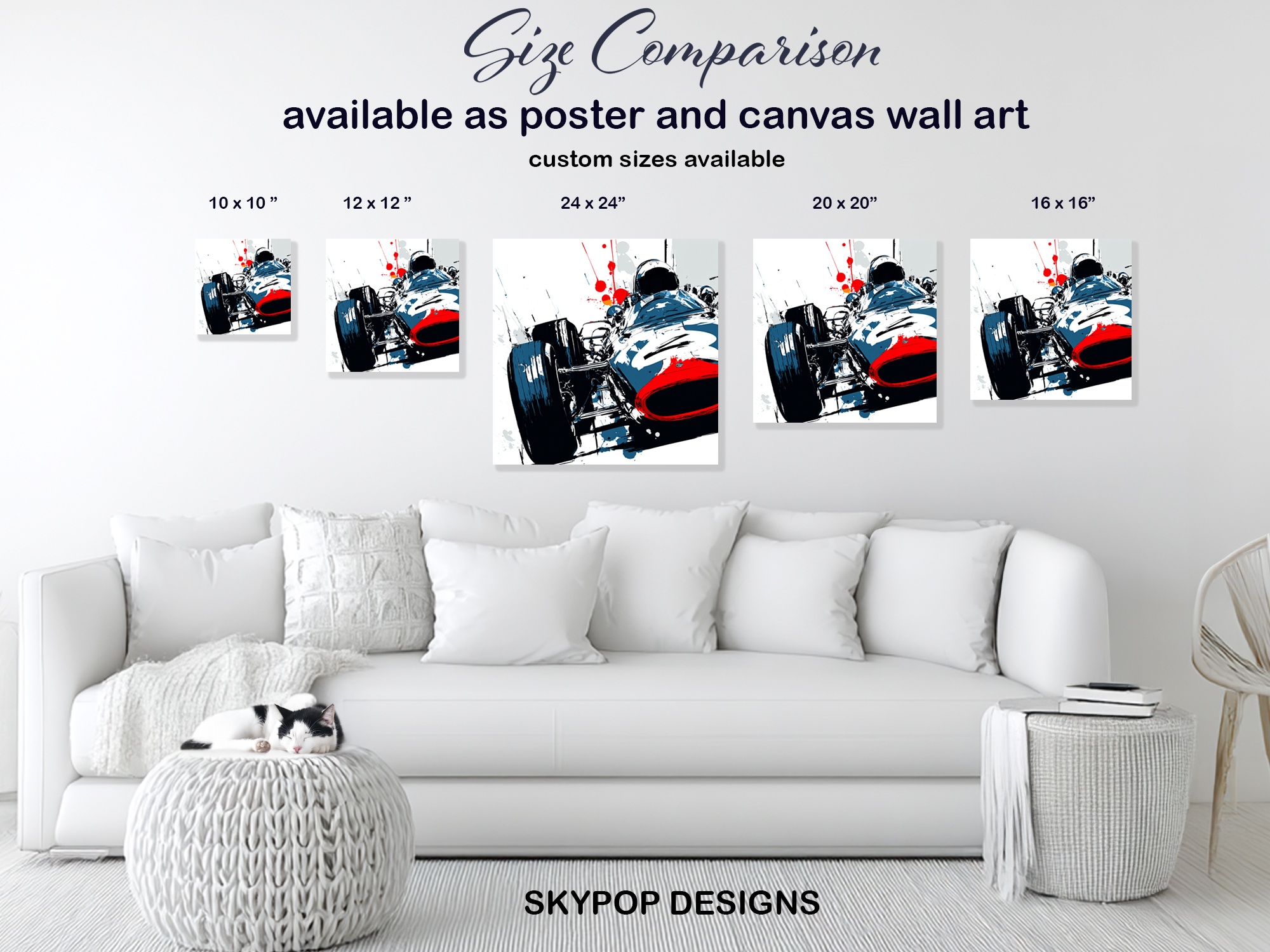 7.jpg Vintage Racing Car Art