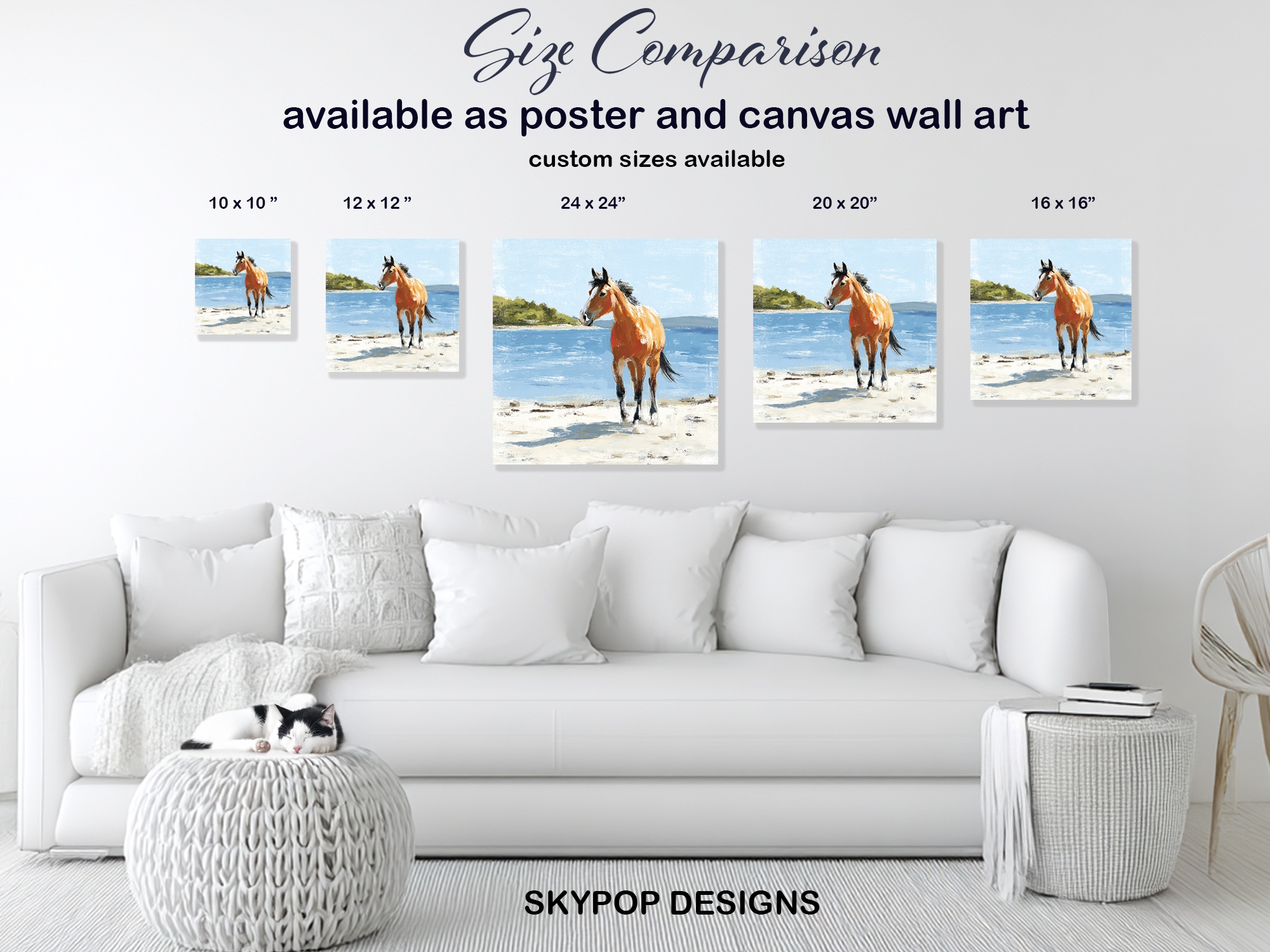 7.jpg Beach Horse Art