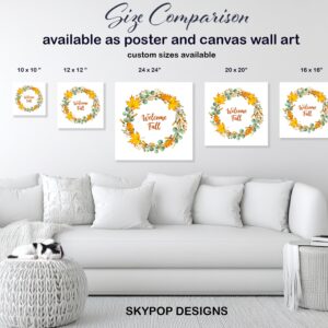 Autumn Wreath Welcome Art