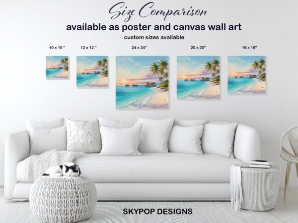 Tropical Paradise Beach Art