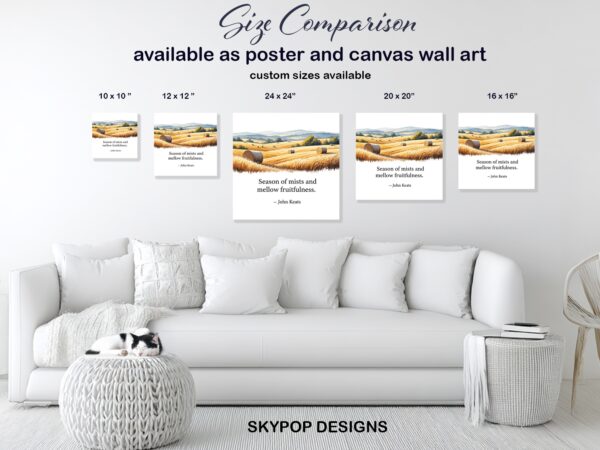Golden Harvest Fields Art