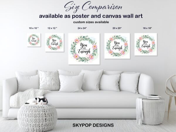 Eucalyptus Peony Wreath Art