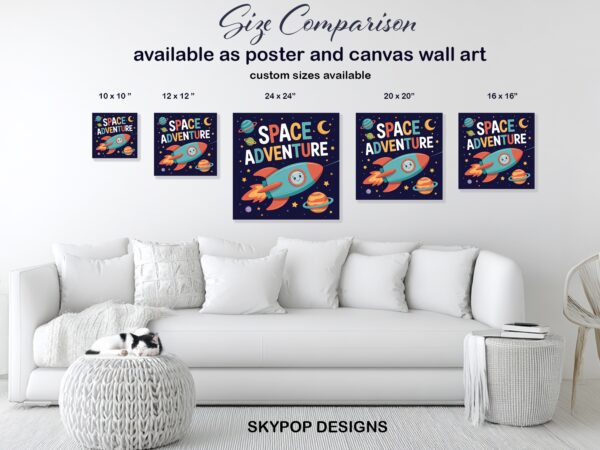 Space Adventure Rocket Art