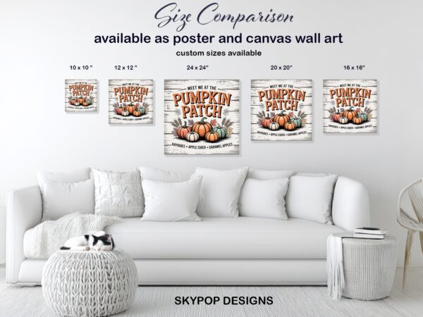 Autumn Pumpkin Patch Art