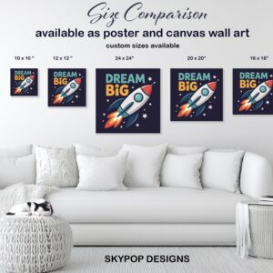 Dream Big Rocket Art