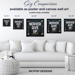 Never Give Up Art