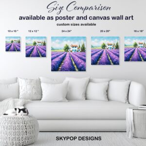 Lavender Field Art