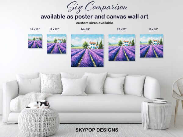 Lavender Field Art