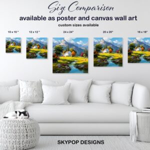 Mountain Cabin Serenity Art