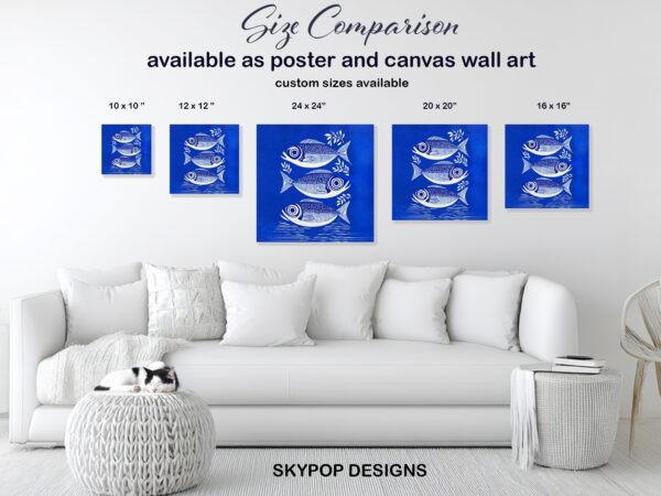 Blue Fish Art