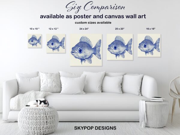 Blue Fish Art